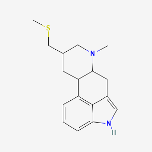 molecular formula C17H22N2S B12287448 6-Methyl-8-((methylthio)methyl)ergoline (8beta) 