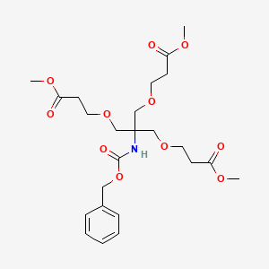 molecular formula C24H35NO11 B12287464 Dimethyl3,3'-[[2-(Cbz-amino)-2-[(3-methoxy-3-oxopropoxy)methyl]propane-1,3-diyl]bis(oxy)]dipropanoate 