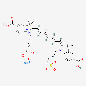 5-Carboxy-2-[7-[5-carboxy-1,3-dihydro-3,3-dimethyl-1-(4-sulfobutyl)-2H-indol-2-ylidene]-1,3,5-heptatrien-1-yl]-3,3-dimethyl-1-(4-sulfobutyl)-3H-indolium Monosodium Salt