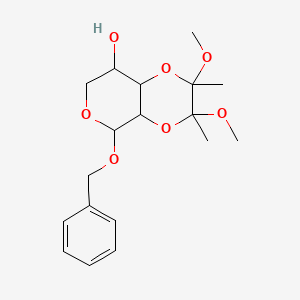 Benzyl 2,3-O-[(1S,2S)-1,2-Dimethoxy-1,2-dimethyl-1,2-ethanediyl]-beta-d-arabinopyranoside