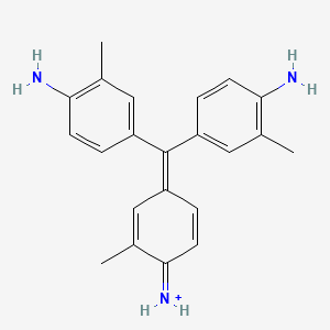 molecular formula C22H24N3+ B1228748 新品红（1+） 