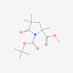 1-O-tert-butyl 2-O-methyl 2,4,4-trimethyl-5-oxopyrrolidine-1,2-dicarboxylate