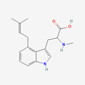 2-(methylamino)-3-[4-(3-methylbut-2-enyl)-1H-indol-3-yl]propanoic acid