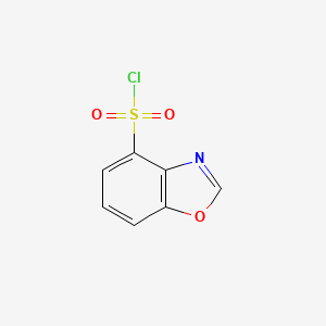 molecular formula C7H4ClNO3S B12287596 Benzo[d]oxazole-4-sulfonyl chloride CAS No. 1068144-14-8