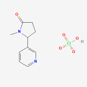 1-Methyl-5-pyridin-3-ylpyrrolidin-2-one;perchloric acid