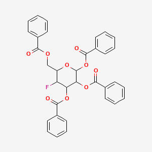 1,2,3,6-Tetra-O-benzoyl-4-deoxy-4-fluoro-a-D-mannopyranose