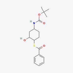 S-[(1R,2R,4R)-4-(Boc-amino)-2-hydroxycyclohexyl] Benzothioate