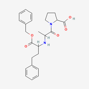 1-[2-[(1-Oxo-4-phenyl-1-phenylmethoxybutan-2-yl)amino]propanoyl]pyrrolidine-2-carboxylic acid