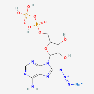 molecular formula C10H14N8NaO10P2+ B12287694 8-Azidoadenosine-5'-O-diphosphate sodium salt 