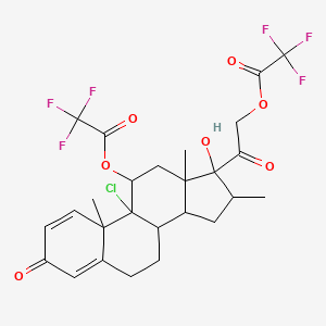 molecular formula C26H27ClF6O7 B12287717 Beclomethasone11,21-Ditrifluoroacetate 