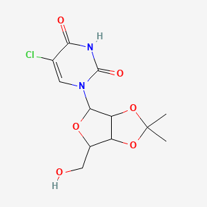 molecular formula C12H15ClN2O6 B12287765 5-Chloro-2',3'-O-isopropylidene-D-uridine 