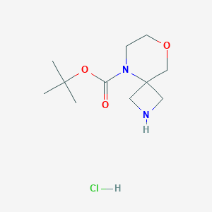 tert-Butyl 8-oxa-2,5-diazaspiro[3.5]nonane-5-carboxylate hydrochloride