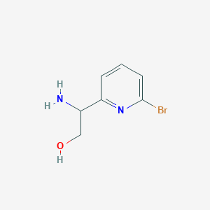 molecular formula C7H9BrN2O B12287838 2-Amino-2-(6-bromopyridin-2-yl)ethanol 