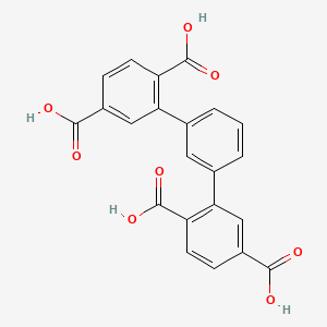 molecular formula C22H14O8 B12287867 2-[3-(2,5-dicarboxyphenyl)phenyl]terephthalic acid 