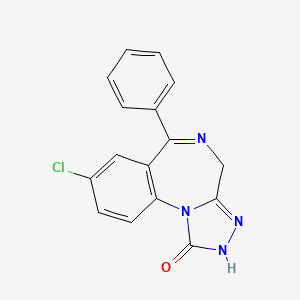molecular formula C16H11ClN4O B1228787 1-Oxoestazolam CAS No. 31262-82-5