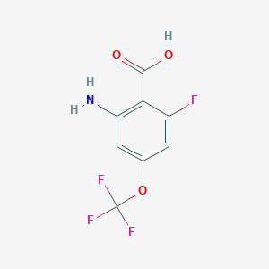 2-Amino-6-fluoro-4-(trifluoromethoxy)benzoic acid