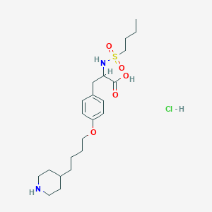 molecular formula C22H37ClN2O5S B12287902 Tirofiban-butyl-d9, Hydrochloride 