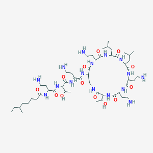 molecular formula C53H100N16O13 B12287915 N2-(6-Methyloctanoyl-L-A2bu-L-Thr-L-A2bu-)cyclo(L-A2bu*-L-A2bu-D-Leu-L-Leu-L-A2bu-L-A2bu-L-Thr-) 