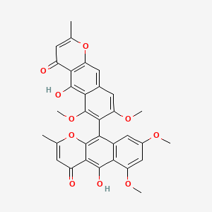 molecular formula C32H26O10 B1228792 Aurasperone A CAS No. 15085-74-2