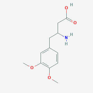 molecular formula C12H17NO4 B12287922 3-Amino-4-(3,4-dimethoxyphenyl)butyric Acid 