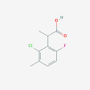 molecular formula C10H10ClFO2 B12287934 (2R)-2-(2-chloro-6-fluoro-3-methylphenyl)propanoicacid 