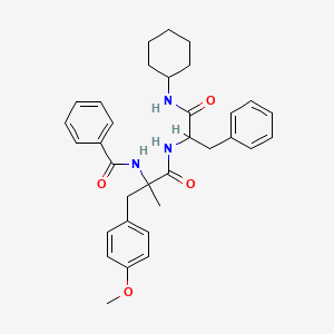 molecular formula C33H39N3O4 B12287941 N-Benzoyl-O,a-dimethyl-D-tyrosyl-N-cyclohexyl-L-phenylalaninamide 