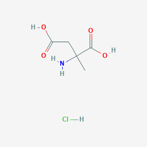 molecular formula C5H10ClNO4 B12287946 2-Amino-2-methylbutanedioic acid;hydrochloride 