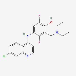 molecular formula C20H20ClF2N3O B1228795 2',6'-Difluoroamodiaquine CAS No. 155020-40-9