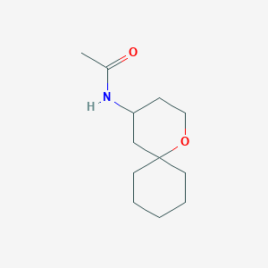 molecular formula C12H21NO2 B12287956 N-(1-Oxaspiro[5.5]undecan-4-yl)acetamide CAS No. 946051-14-5