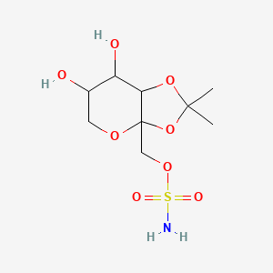 (6,7-Dihydroxy-2,2-dimethyl-5,6,7,7a-tetrahydro-[1,3]dioxolo[4,5-b]pyran-3a-yl)methyl sulfamate