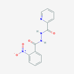 molecular formula C13H10N4O4 B1228797 N'-[(2-nitrophenyl)-oxomethyl]-2-pyridinecarbohydrazide 