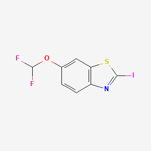 molecular formula C8H4F2INOS B12287995 6-(Difluoromethoxy)-2-iodobenzo[d]thiazole 