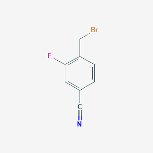 molecular formula C8H5BrFN B012288 4-(溴甲基)-3-氟苯甲腈 CAS No. 105942-09-4