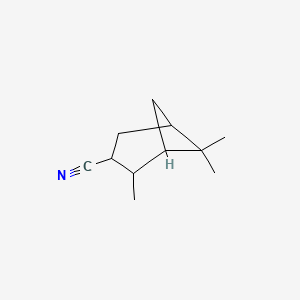 molecular formula C11H17N B12288005 2,6,6-Trimethylbicyclo[3.1.1]heptane-3-carbonitrile 