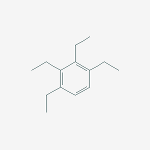 molecular formula C14H22 B12288021 1,2,3,4-Tetraethylbenzene CAS No. 33637-20-6