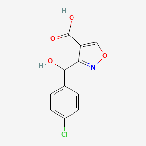 3-[(4-Chlorophenyl)(hydroxy)methyl]isoxazole-4-carboxylic Acid