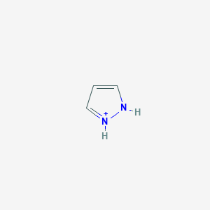 molecular formula C3H5N2+ B1228807 Pyrazolium 