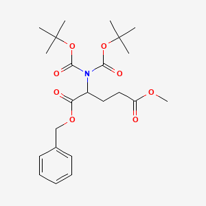 1-O-benzyl 5-O-methyl 2-[bis[(2-methylpropan-2-yl)oxycarbonyl]amino]pentanedioate