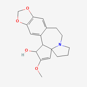 4H-Cyclopenta[a][1,3]dioxolo[4,5-h]pyrrolo[2,1-b][3]benzazepin-1-ol, 1,5,6,8,9,14b-hexahydro-2-methoxy-