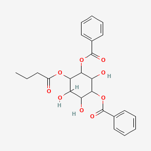 molecular formula C24H26O9 B12288098 1D-1-O-Butyryl-4 6-O-dibenzoyl-myo-ino- 