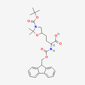 (2S,5R)-Fmoc-2-amino-4-(3-Boc-2,2-dimethyl-oxazolidin-5-yl)-butyric acid