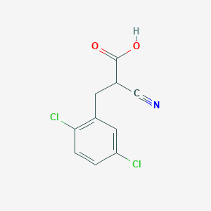 molecular formula C10H7Cl2NO2 B12288138 2-Cyano-3-(2,5-dichlorophenyl)propionic Acid 