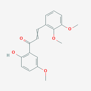 molecular formula C18H18O5 B1228814 3-(2,3-Dimethoxyphenyl)-1-(2-hydroxy-5-methoxyphenyl)prop-2-en-1-one 