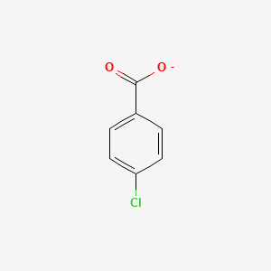 molecular formula C7H4ClO2- B1228818 4-氯苯甲酸酯 