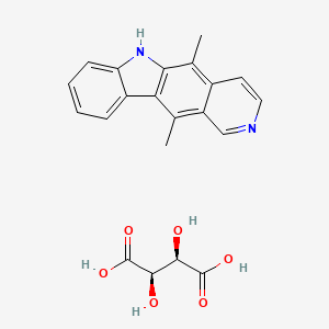 molecular formula C21H20N2O6 B1228820 Ellipticine tartrate CAS No. 55042-50-7
