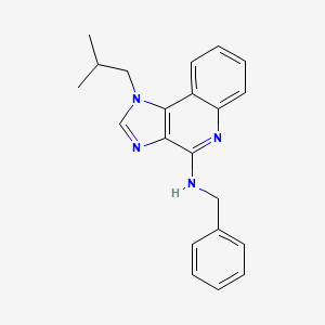 molecular formula C21H22N4 B12288201 4-(N-benzylamino)-1-isobutyl-1H-imidazo(4,5-c)quinoline 