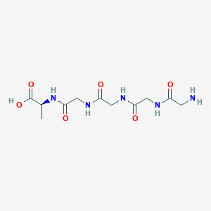 molecular formula C11H19N5O6 B12288217 H-Gly-gly-gly-gly-ala-OH 