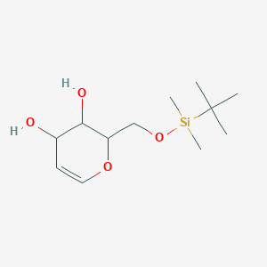 2-[[tert-butyl(dimethyl)silyl]oxymethyl]-3,4-dihydro-2H-pyran-3,4-diol