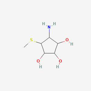 1,2,3-Cyclopentanetriol, 4-amino-5-(methylthio)-, hydrochloride,(1R,2R,3R,4S,5R)-