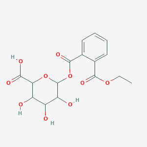 6-(2-Ethoxycarbonylbenzoyl)oxy-3,4,5-trihydroxyoxane-2-carboxylic acid